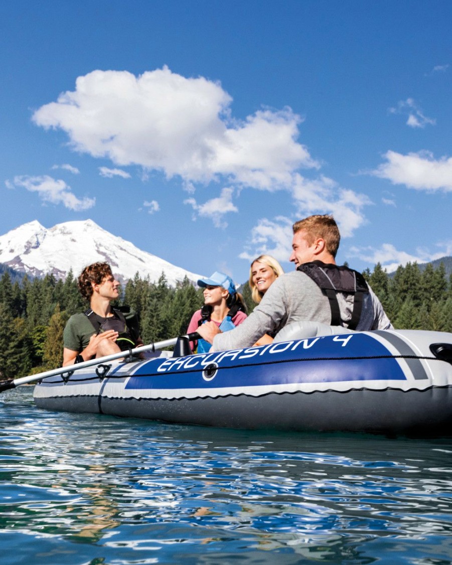 Sporting Goods INTEX | Excursion™ 4 Inflatable Boat Set - 4 Person