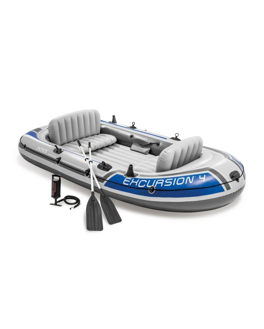 Sporting Goods INTEX | Excursion™ 4 Inflatable Boat Set - 4 Person