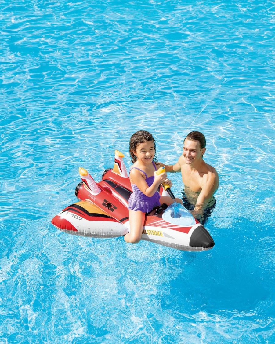 Floats & Toys INTEX | Plane Ride-On Inflatable Pool Floats W/ Water Guns - Assortment