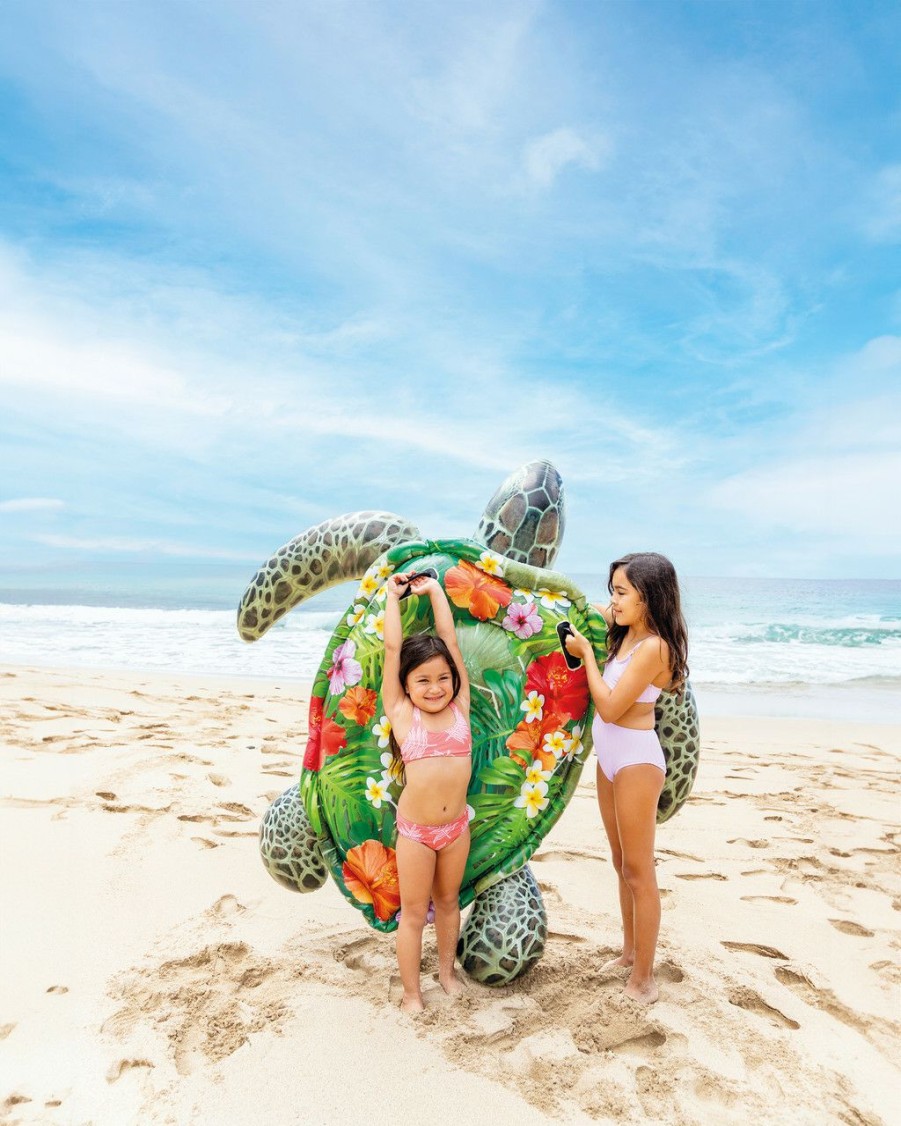 Floats & Toys INTEX | Realistic Sea Turtle Ride-On Inflatable Pool Float