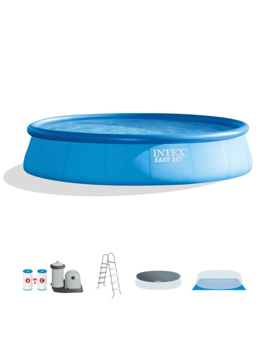 Above Ground Pools INTEX | Easy Set® 18' X 48" Inflatable Pool W/ Filter Pump