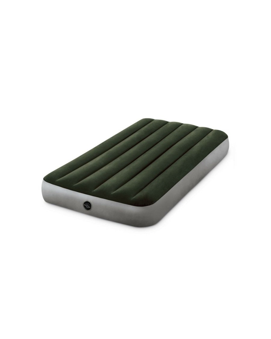 Air Mattresses INTEX | Dura-Beam® Standard Prestige Air Mattress 10" Twin W/ Hand-Held Battery Pump