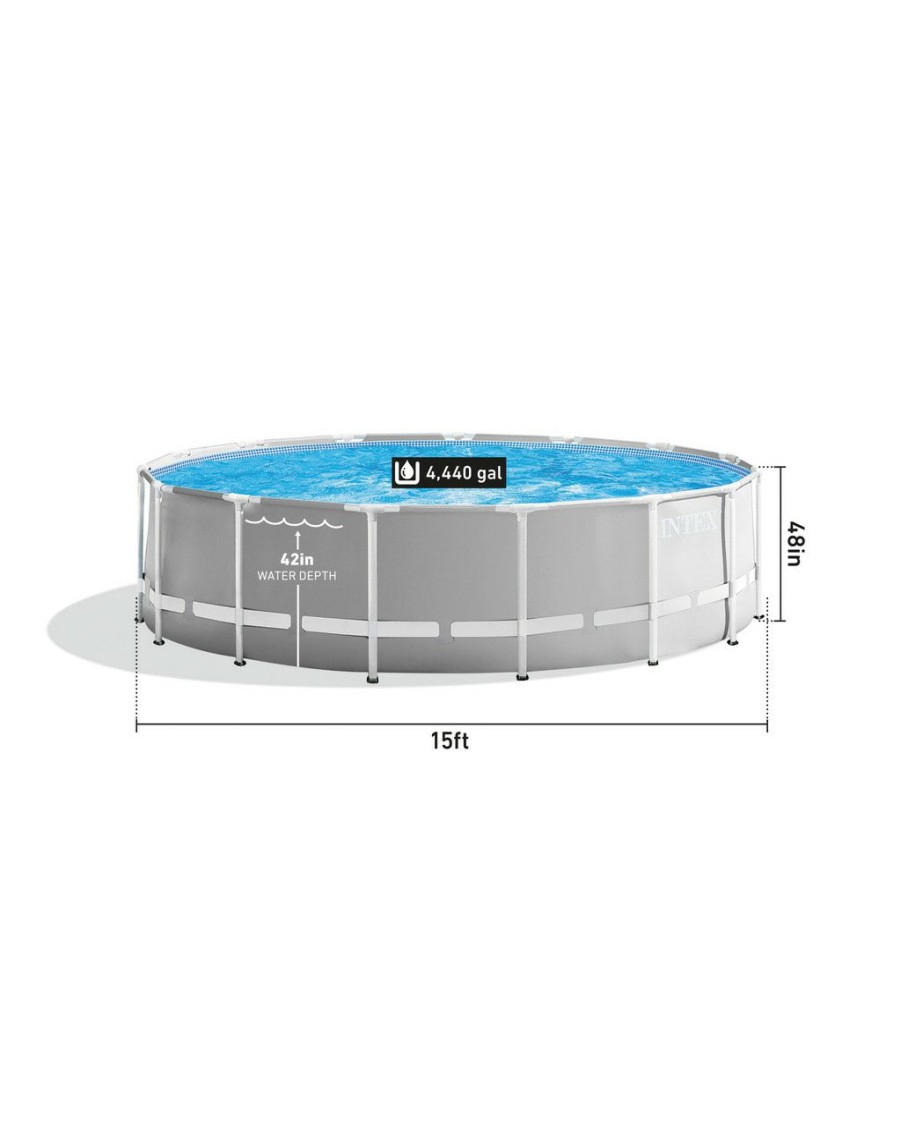 Above Ground Pools INTEX | Prism Frame™ 15' X 48" Above Ground Pool Set