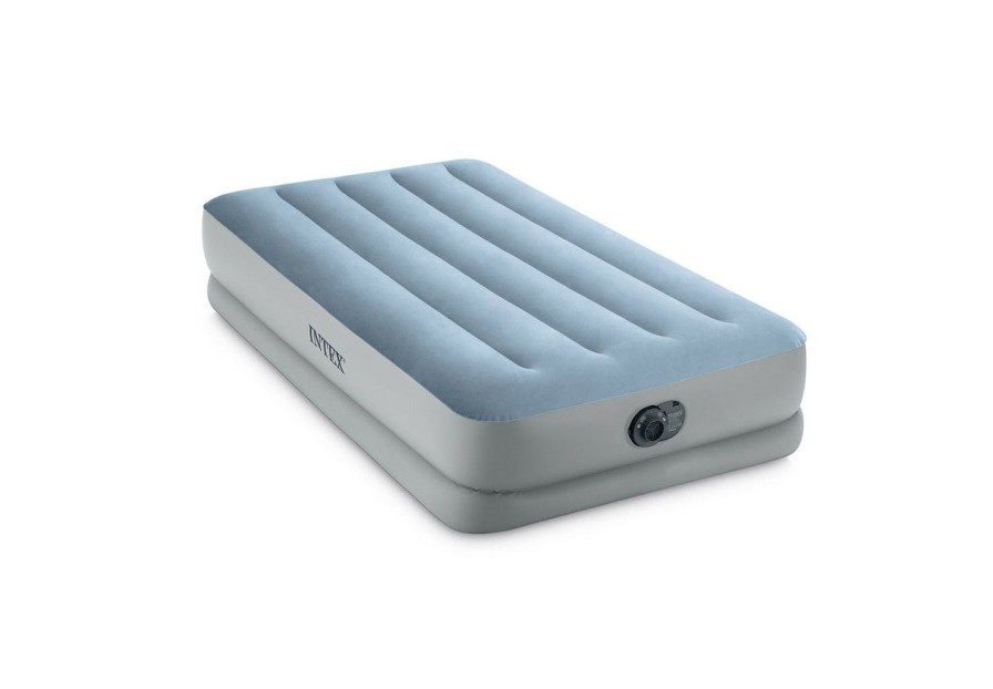 Air Mattresses INTEX | Dura-Beam® Plus Mid-Rise Comfort Air Mattress 14" Twin W/ Built-In Electric Pump