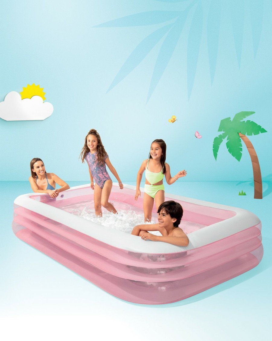 Above Ground Pools INTEX | Pink Swim Center® Inflatable Family Pool