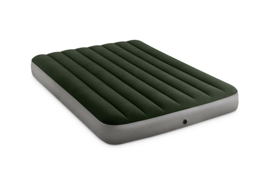 Air Mattresses INTEX | Dura-Beam® Standard Expedition Air Mattress 10" Full W/ Hand-Held Battery Pump