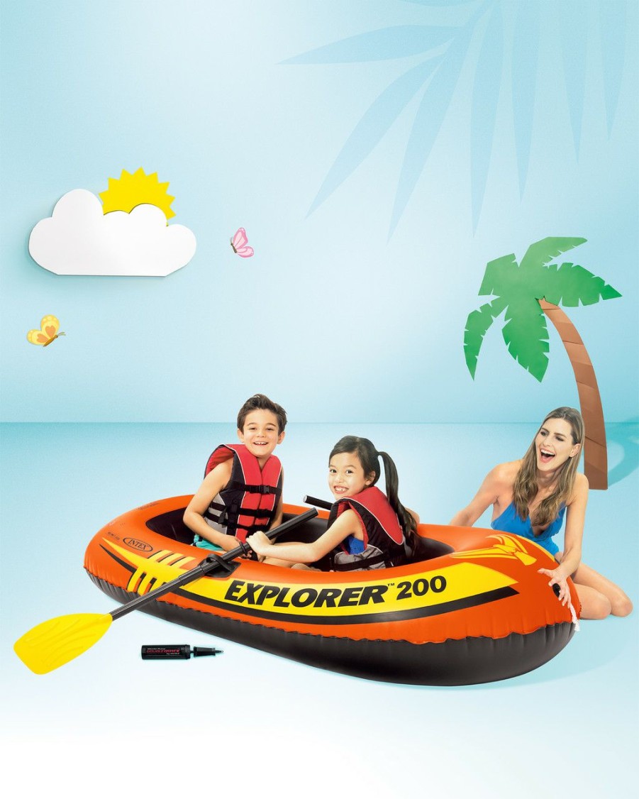 Floats & Toys INTEX | Explorer™ 200 Inflatable Boat Set - 2 Person