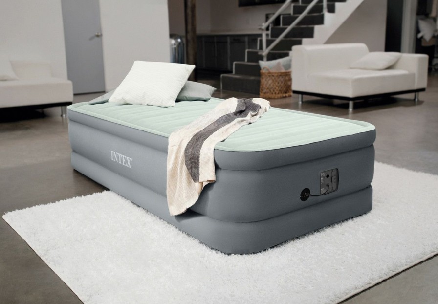 Air Mattresses INTEX | Premaire® I Air Mattress - 18" Twin W/ Built-In Electric Pump