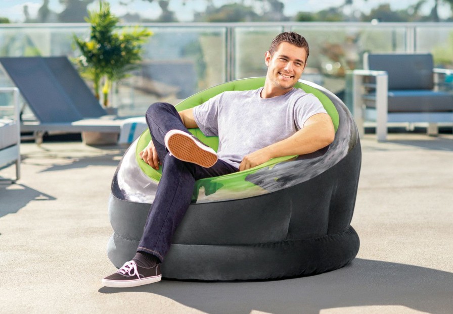 Air Furniture INTEX | Empire Chair Indoor / Outdoor Inflatable Lounger - Green